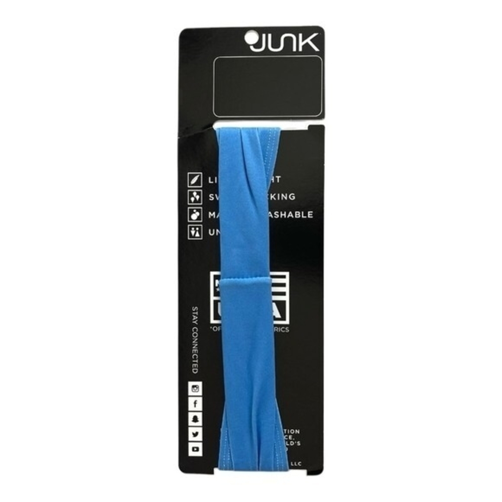 Junk Big Bang Lite Headband Blue Technical Fabric UPF 50+ One Size Arkansas NWT - Picture 3 of 3
